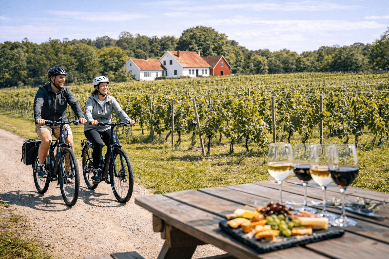 Bild för Cycling Experience in the Vallåkra Area with Wine Tasting at Aplagården